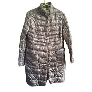Jan‎ Mayen Beige Goose Down Long Puffer Jacket S